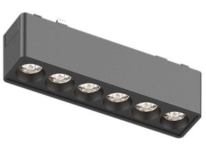Σποτ Μαγνητικής Ράγας Ultra-Thin T02801-BL 12,2×2,6×2,4cm Led 480lm 6W 3000K Black Inlight