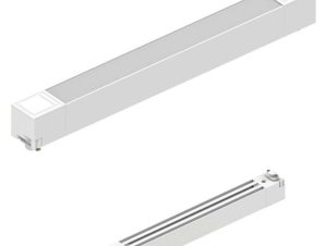 Γραμμικό Φωτιστικό Μονοφασικής Ράγας T02601-WH 34,5×3,3×3,3cm Led 1200lm 20W 3000K White Inlight