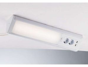 Φωτιστικό Γραμμικό Habilis LED-HABILIS-AP 15W Led Με 2 Πρίζες 2xUSB 78,5×9,2×9,2cm White Intec